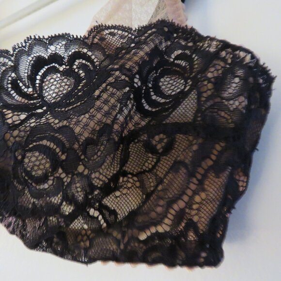 Prima Donna Black and Tan Floral Lace Bra - Picture 8 of 13